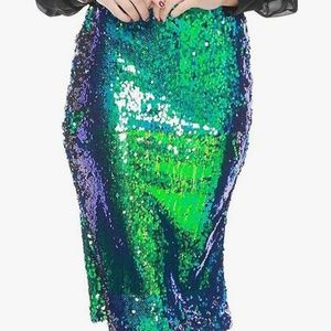 Sequin Midi Skirt